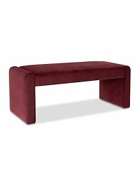 47" Velvet Benches Look, Waterfall Upholstered Bench-Maison Boucle