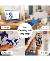 Cricut Maker 4 Smart Cutting Machine with Rainbow Smart Vinyl Bundle