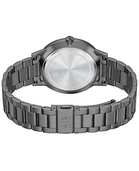 Armani Exchange Men's Quartz Three Hand Gunmetal Stainless Steel Watch 42mm