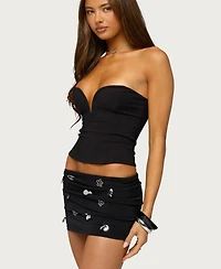 Edikted Women's Beckett Strapless Sweetheart Tube Top