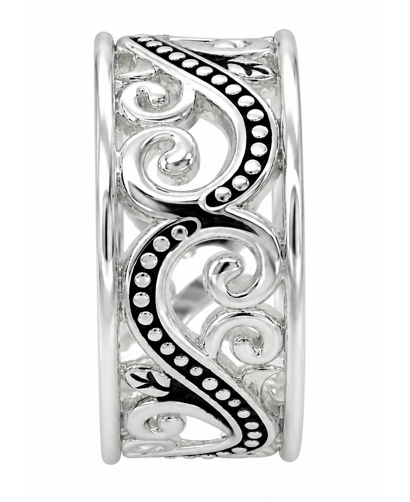 And Now This Silver-Plated Swirl Ring
