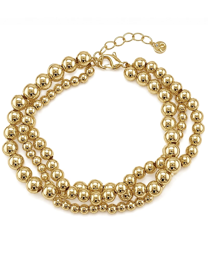 And Now This Triple Row Bead Bracelet