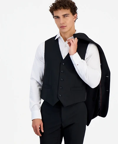 Tommy Hilfiger Men's Modern-Fit Wool Th-Flex Stretch Suit Separates Vest