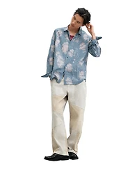 Desigual Men's Tie-dye striped shirt