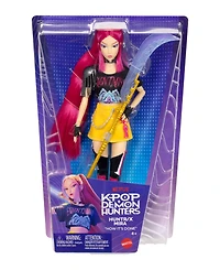 Kpop Demon Hunters Huntrx Mira 12.75" Fashion Doll with 11 Posable Joints and Curved Moon Sword, Ages 4+