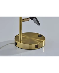 Adesso 22" Metal Wyatt Supercharger Desk Lamp
