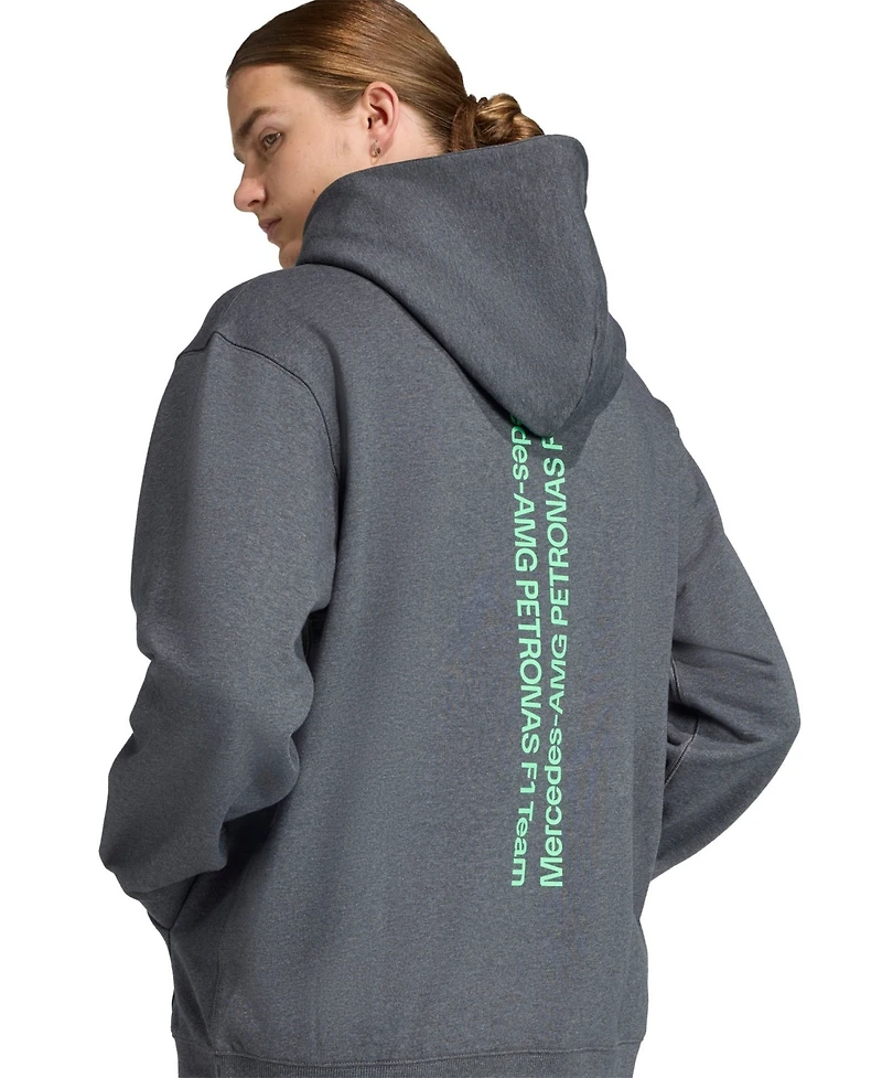 Adidas Men's Graphite Mercedes-amg Petronas F1 Team Premium Hoodie
