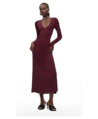Desigual Women's Long-Sleeve Fitted Ribbed-Knit Sweater Dress