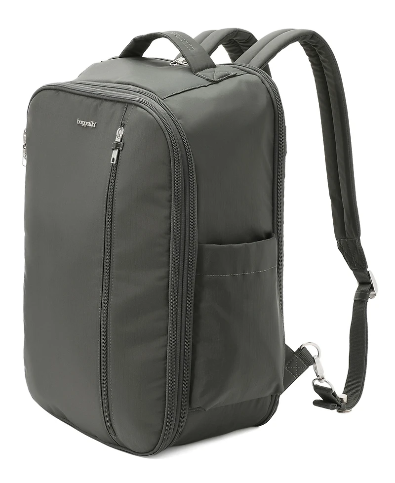 Baggallini Securtex Classic Anti-Theft Convertible Travel Small Backpack Messenger