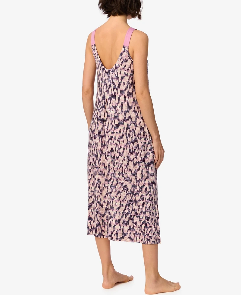 Dkny Women's V-Neck Sleeveless Animal-Print Chemise