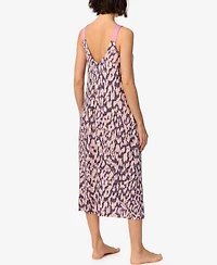 Dkny Women's V-Neck Sleeveless Animal-Print Chemise