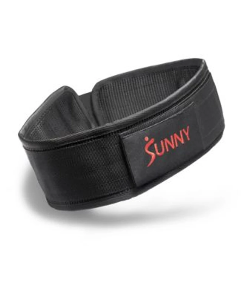 Sunny Health Fitness Heavy Duty 4 Nylon Weightlifting Belt With Back Support Adjustable Fit For Strength Training