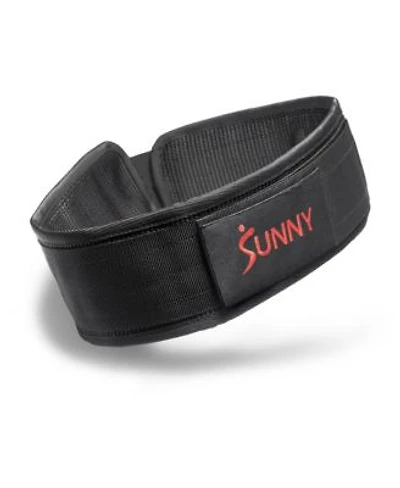 Sunny Health Fitness Heavy Duty 4 Nylon Weightlifting Belt With Back Support Adjustable Fit For Strength Training