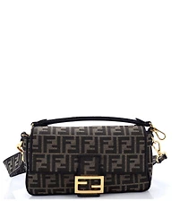 Pre-Owned Fendi Medium Baguette Nm Bag Zucca Canvas