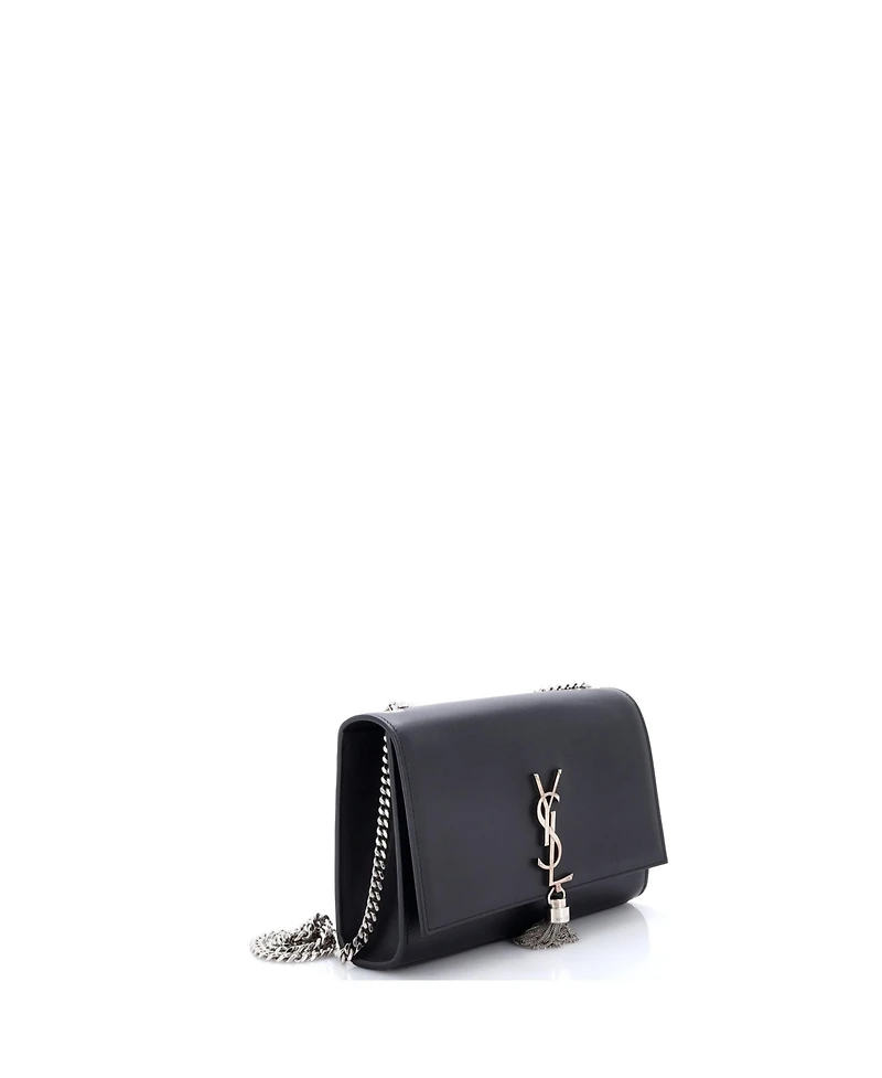 Pre-Owned Saint Laurent Medium Classic Monogram Tassel Crossbody Bag Leather