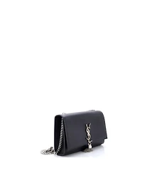 Pre-Owned Saint Laurent Medium Classic Monogram Tassel Crossbody Bag Leather