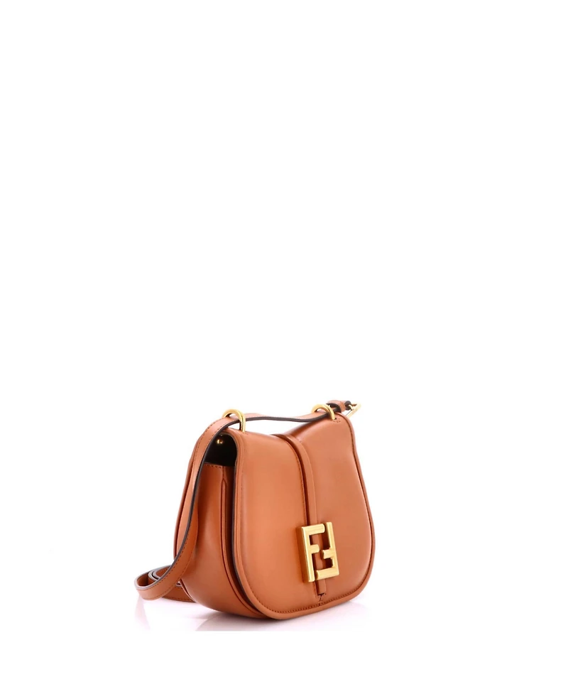 Pre-Owned Fendi Small C'mon Shoulder Bag Leather