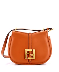 Pre-Owned Fendi Small C'mon Shoulder Bag Leather