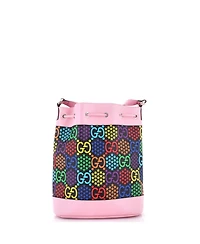 Pre-Owned Gucci Medium Bucket Bag Psychedelic Print Gg Coated Canvas