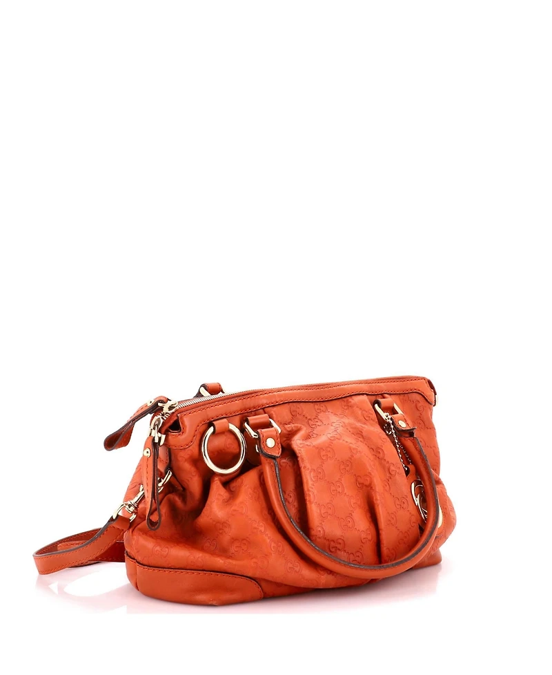 Pre-Owned Gucci Medium Sukey Top Handle Satchel Guccissima Leather