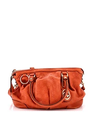 Pre-Owned Gucci Medium Sukey Top Handle Satchel Guccissima Leather