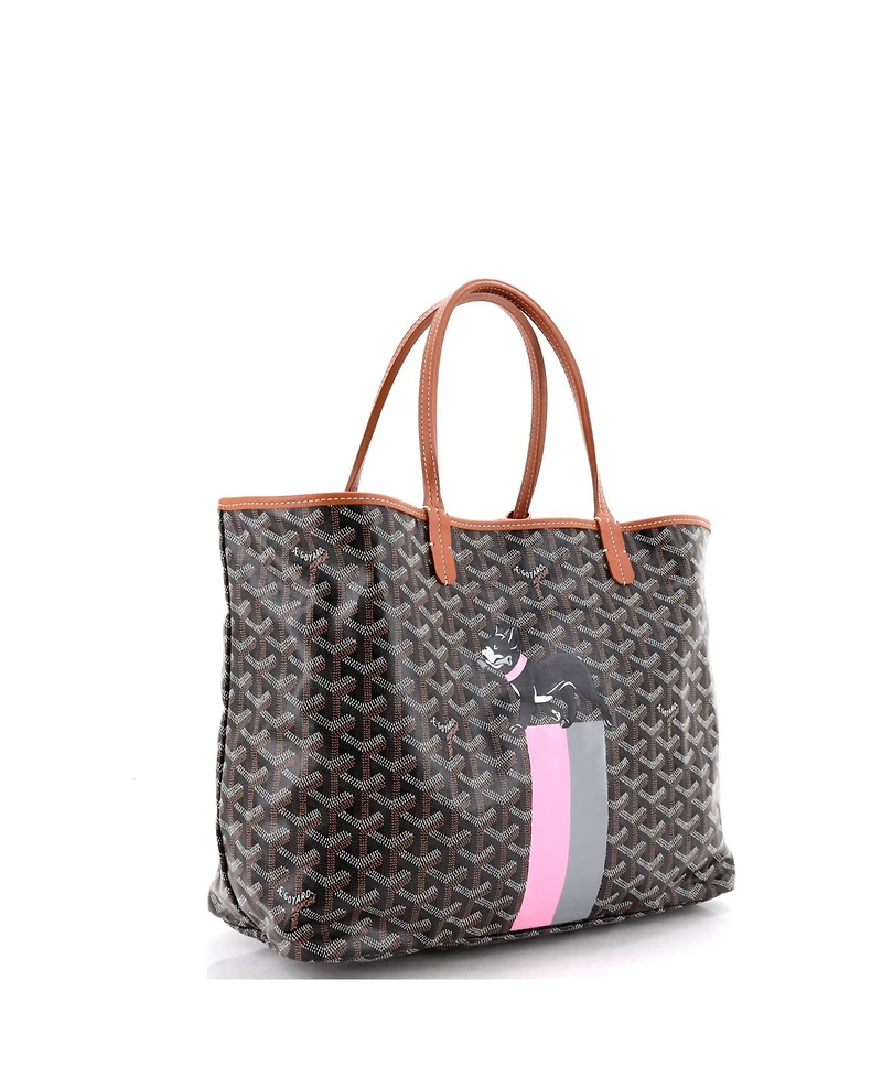 Pre-Owned Goyard Pm Saint Louis Tote Printed Coated Canvas