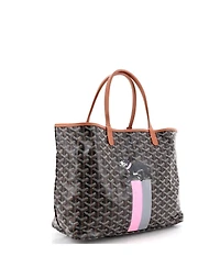 Pre-Owned Goyard Pm Saint Louis Tote Printed Coated Canvas