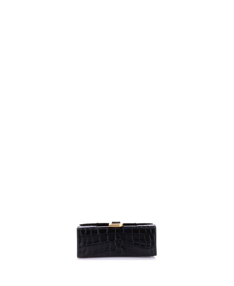 Pre-Owned Balenciaga Xs Hourglass Top Handle Bag Embossed Leather