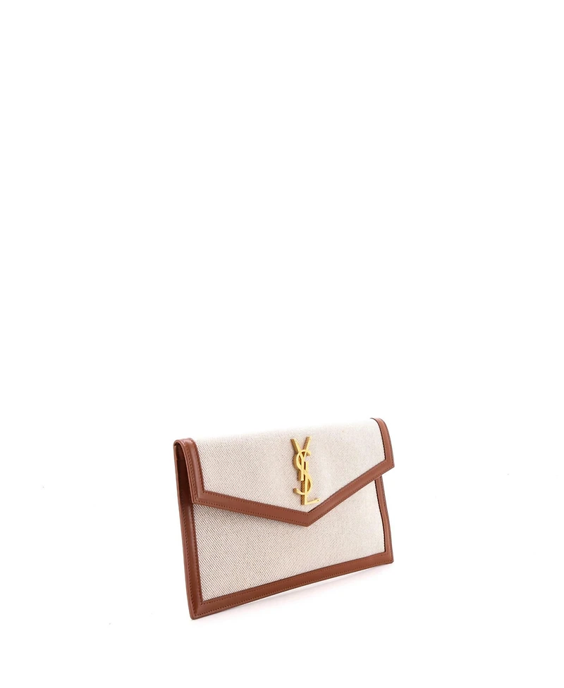 Pre-Owned Saint Laurent Uptown Pouch Canvas