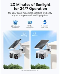 Baseus X1 Pro Outdoor Solar Dual-Camera Security Camera
