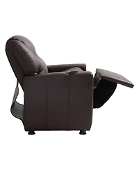 Slickblue Kids Recliner Chair with Cup Holder and Adjustable Footrest