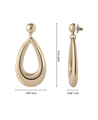 Jessica Simpson Large Teardrop Earrings Gold-Tone, Chunky Drop Earrings for Women