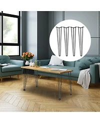 Sugift Hairpin Table Legs Set of 4, 16" Heavy Duty, 880lbs Load Capacity