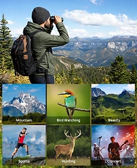 Sugift 10x50 Binoculars for Adults with BK7 Prism Wide Field of View for Bird Watching and Hunting