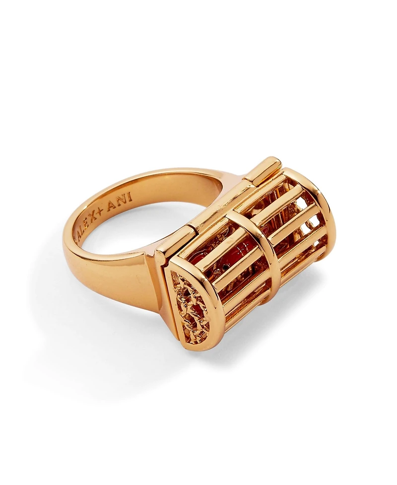 Alex and Ani Lobster Boil Hinged Cage Ring