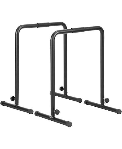 Sugift Heavy Duty Dip Bars 440 lbs Capacity Adjustable Height Parallel Bars for Strength Training