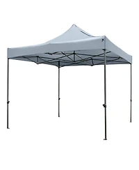 Sugift 10 x 10 Feet Pop-Up Canopy Tent Easy Setup Gazebo Shelter with Wheeled Bag