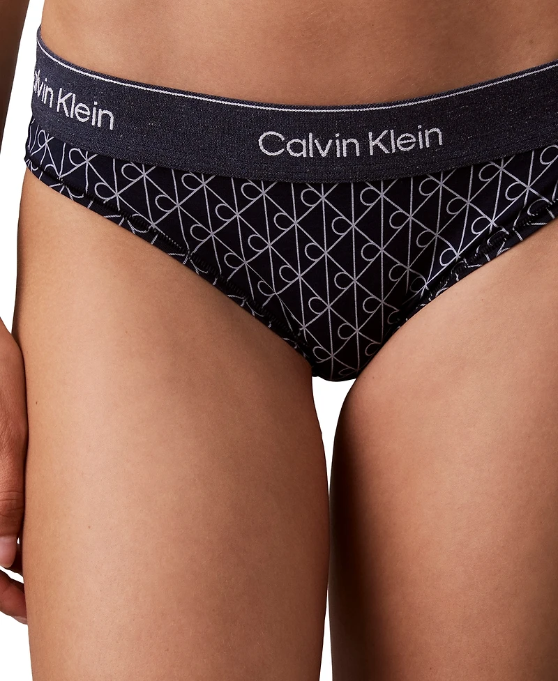Calvin Klein Regular Icon Cotton-Modal Blend Bikini Panty, QF9160