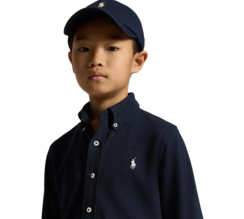 Polo Ralph Lauren Big Boys Featherweight Cotton Mesh Shirt