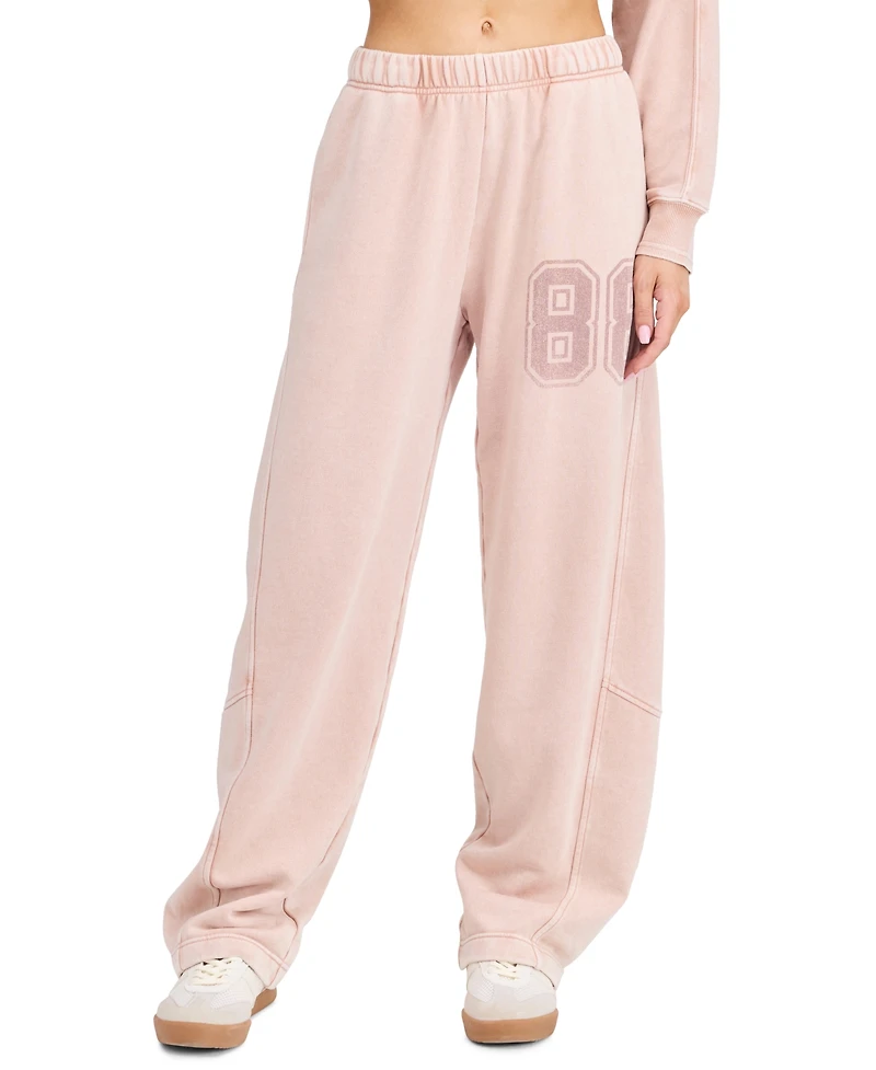 Kittenish Women's Wide-Leg High-Rise Sweatpants