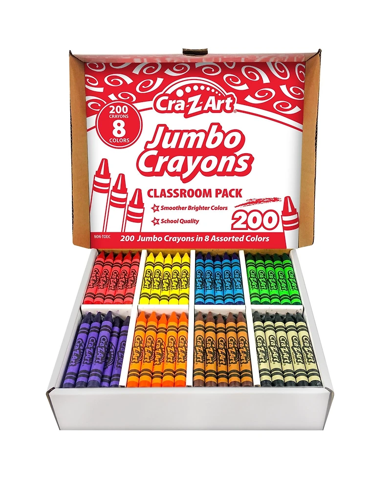 Cra-z-Art Classroom Pack: Jumbo Crayons - 200pieces