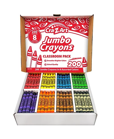 Cra-z-Art Classroom Pack: Jumbo Crayons - 200pieces