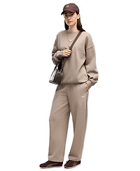 Puma Women's Ess Relaxed Barrel-Leg Fleece Pants