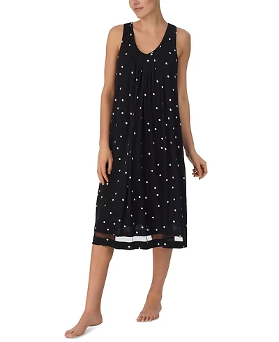 Ellen Tracy Women's Printed Sleeveless Nightgown