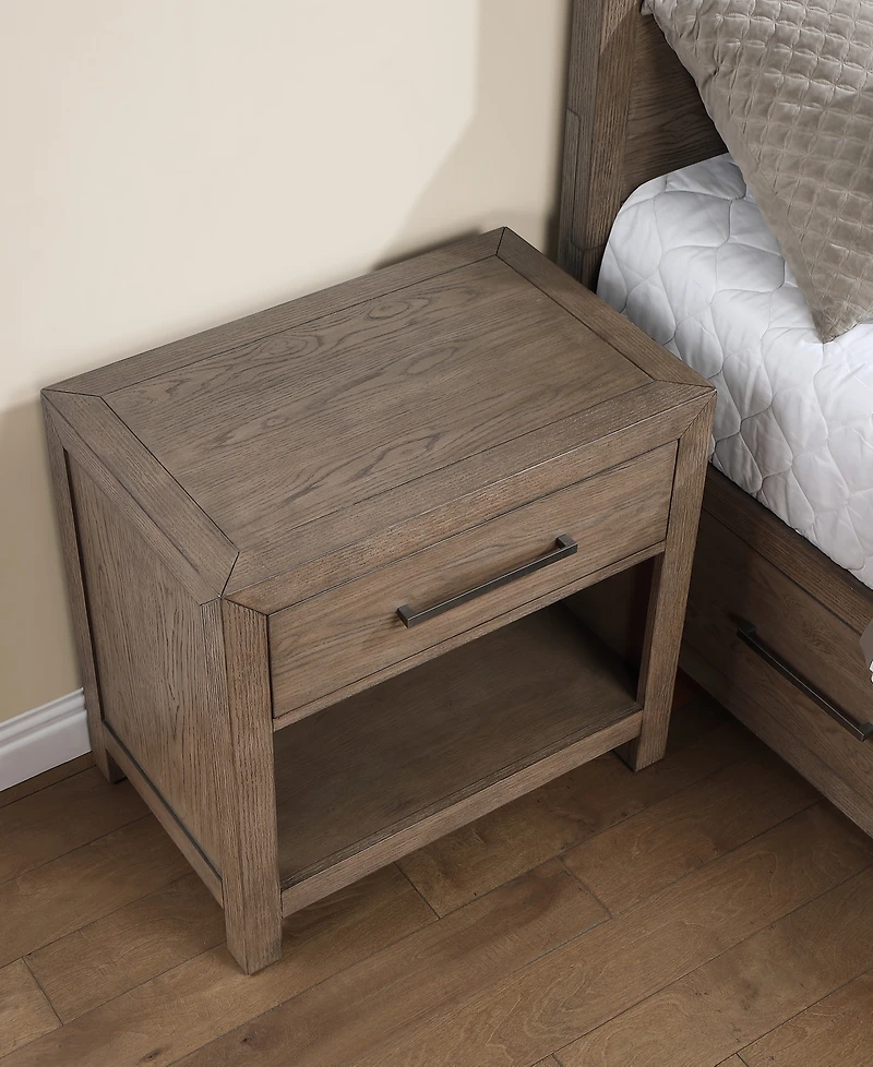 Adler 28" Plywood 1-Drawer Nightstand, Macy's Exclusive