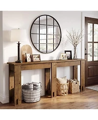 Tribesigns 78.7" Extra Long Console Table, Solid Wood Sofa Table