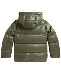 Polo Ralph Lauren Girls' 7-16 Glossy Down Hooded Jacket