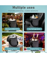 Piscifun Collapsible Insulated Party Cooler With Carry Handles Portable For Drinks Indoor Outdoor Events