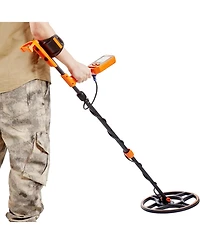 Sugift Waterproof Metal Detector with 12inches Coil Rechargeable 39-50 in Adjustable Lcd 7 Modes IP68