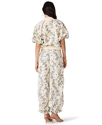 Steve Madden Women's Lyonie Cropped Floral-Print Lightweight Jacket
